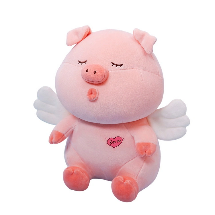 Wholesale 25cm Super Soft Cute Animal Toy Huggable Stuffed Plush Pink Pig